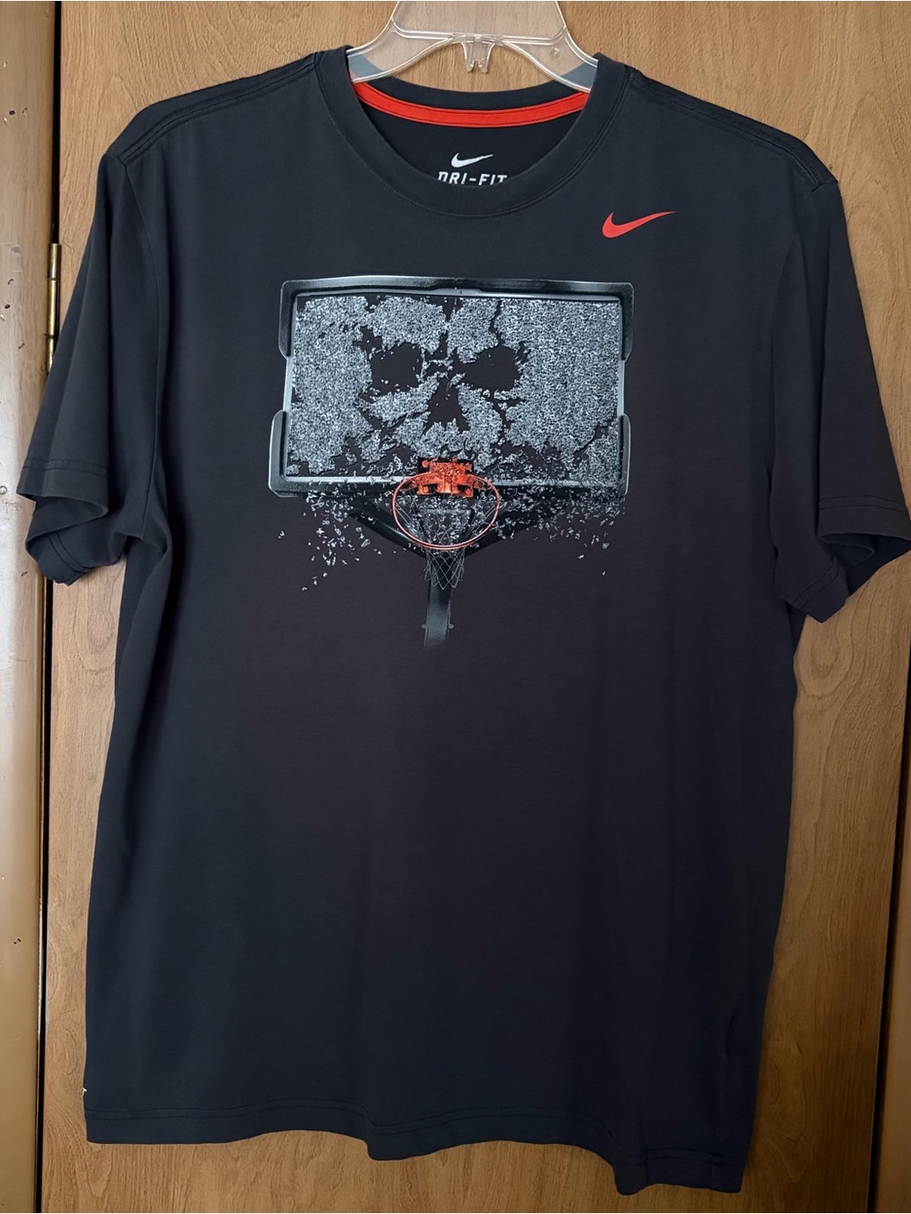Nike Dri-Fit Basketball Shattered Backboard Skull Graphic T-Shirt Men's XL